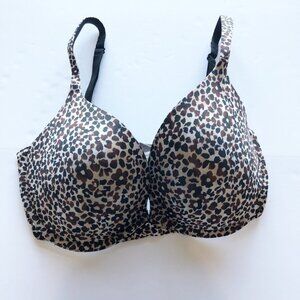 VICTORIA'S SECRET Perfect One Padded Underwire Bra Leopard Print Womens 34DD